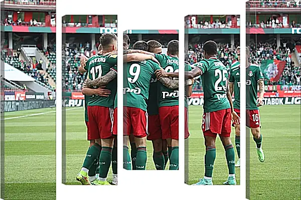 Модульная картина - Празднование гола. Локомотив Москва. Lokomotiv Moscow Модульная картина - Празднование гола. Локомотив Москва. Lokomotiv Moscow