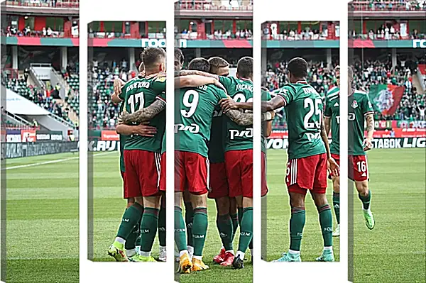 Модульная картина - Празднование гола. Локомотив Москва. Lokomotiv Moscow Модульная картина - Празднование гола. Локомотив Москва. Lokomotiv Moscow