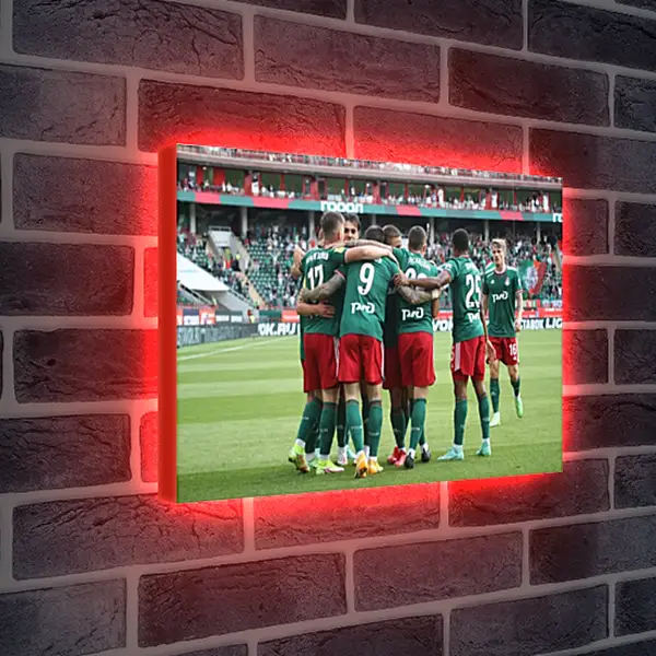 Лайтбокс световая панель - Празднование гола. Локомотив Москва. Lokomotiv Moscow Лайтбокс световая панель - Празднование гола. Локомотив Москва. Lokomotiv Moscow