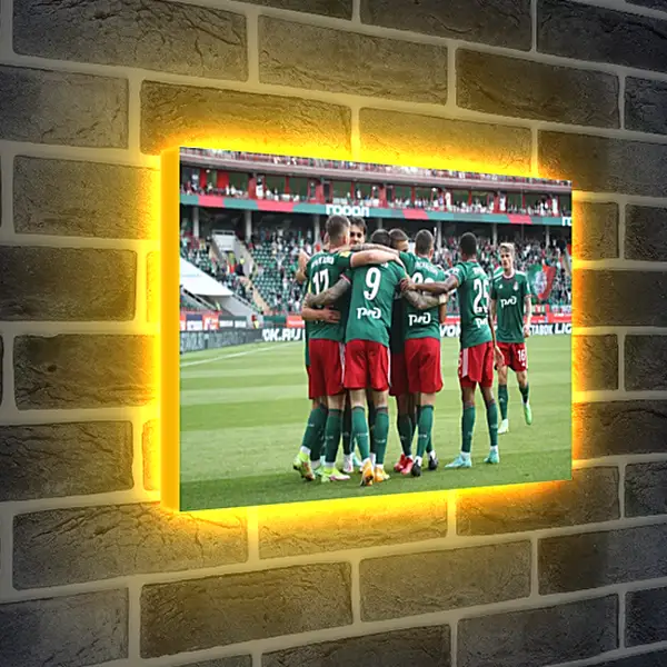 Лайтбокс световая панель - Празднование гола. Локомотив Москва. Lokomotiv Moscow Лайтбокс световая панель - Празднование гола. Локомотив Москва. Lokomotiv Moscow