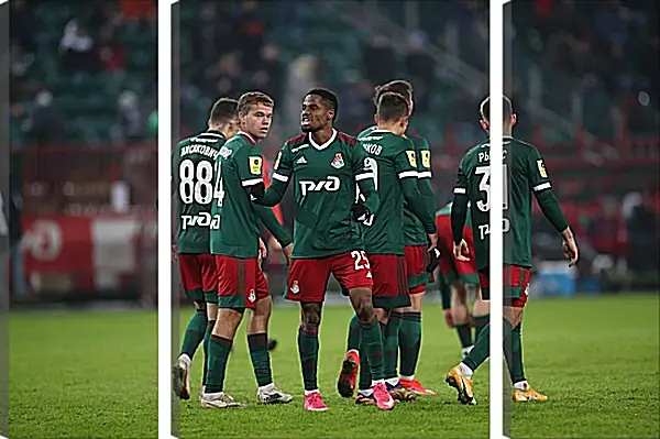 Модульная картина - Празднование гола. Локомотив Москва. Lokomotiv Moscow Модульная картина - Празднование гола. Локомотив Москва. Lokomotiv Moscow