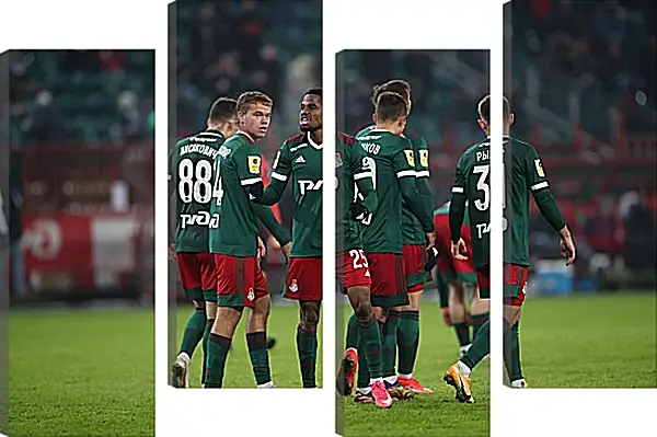 Модульная картина - Празднование гола. Локомотив Москва. Lokomotiv Moscow Модульная картина - Празднование гола. Локомотив Москва. Lokomotiv Moscow