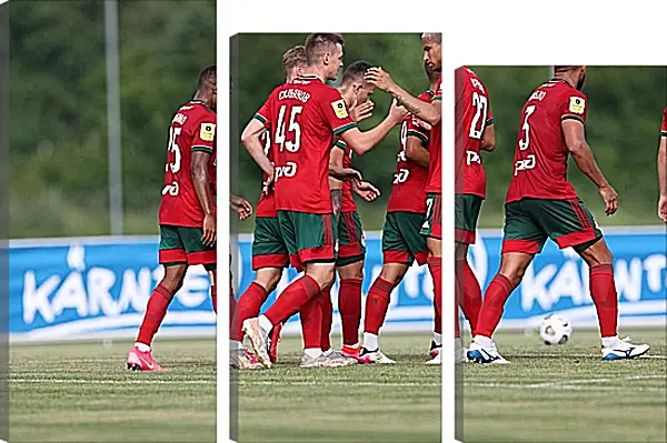 Модульная картина - Празднование гола. Локомотив Москва. Lokomotiv Moscow Модульная картина - Празднование гола. Локомотив Москва. Lokomotiv Moscow