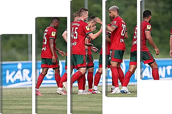 Модульная картина - Празднование гола. Локомотив Москва. Lokomotiv Moscow Модульная картина - Празднование гола. Локомотив Москва. Lokomotiv Moscow