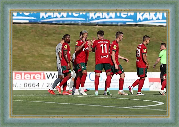 Картина в раме - Празднование гола. Локомотив Москва. Lokomotiv Moscow Картина в раме - Празднование гола. Локомотив Москва. Lokomotiv Moscow
