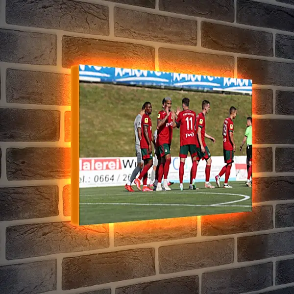 Лайтбокс световая панель - Празднование гола. Локомотив Москва. Lokomotiv Moscow Лайтбокс световая панель - Празднование гола. Локомотив Москва. Lokomotiv Moscow