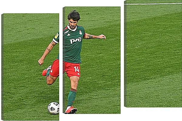 Модульная картина - Ведран Чорлука. ФК Локомотив Москва. FC Lokomotiv Moscow Модульная картина - Ведран Чорлука. ФК Локомотив Москва. FC Lokomotiv Moscow