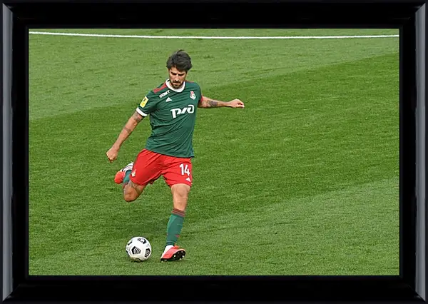 Картина в раме - Ведран Чорлука. ФК Локомотив Москва. FC Lokomotiv Moscow Картина в раме - Ведран Чорлука. ФК Локомотив Москва. FC Lokomotiv Moscow