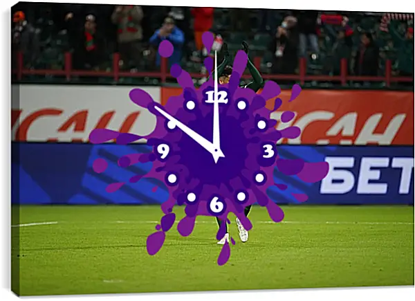 Часы картина - Пабло Насименто. Локомотив Москва. Lokomotiv Moscow Часы картина - Пабло Насименто. Локомотив Москва. Lokomotiv Moscow
