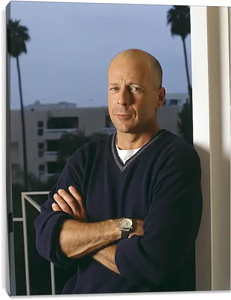 Постер на подрамнике - Брюс Уиллис. Bruce Willis Постер на подрамнике - Брюс Уиллис. Bruce Willis