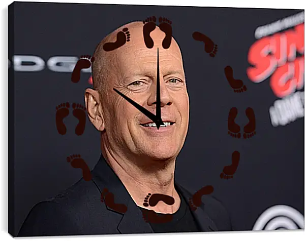 Часы картина - Брюс Уиллис. Bruce Willis Часы картина - Брюс Уиллис. Bruce Willis