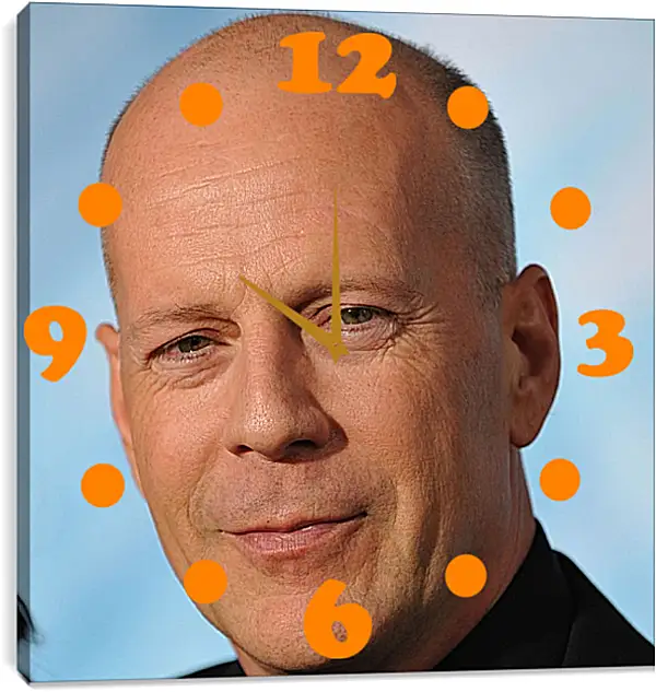 Часы картина - Брюс Уиллис. Bruce Willis Часы картина - Брюс Уиллис. Bruce Willis