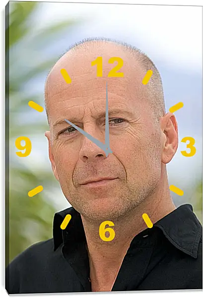 Часы картина - Брюс Уиллис. Bruce Willis Часы картина - Брюс Уиллис. Bruce Willis