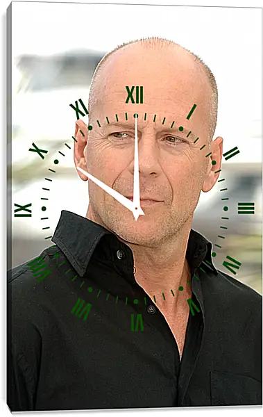 Часы картина - Брюс Уиллис. Bruce Willis Часы картина - Брюс Уиллис. Bruce Willis