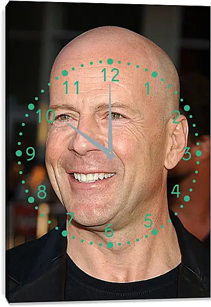 Часы картина - Брюс Уиллис. Bruce Willis Часы картина - Брюс Уиллис. Bruce Willis