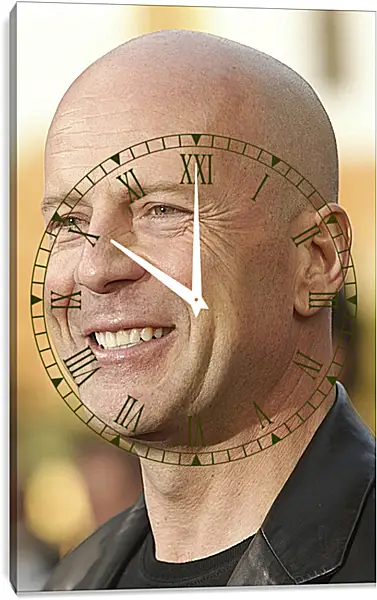 Часы картина - Брюс Уиллис. Bruce Willis Часы картина - Брюс Уиллис. Bruce Willis