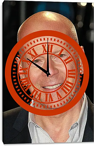 Часы картина - Брюс Уиллис. Bruce Willis Часы картина - Брюс Уиллис. Bruce Willis