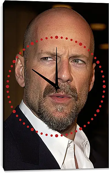 Часы картина - Брюс Уиллис. Bruce Willis Часы картина - Брюс Уиллис. Bruce Willis