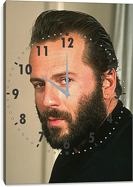 Часы картина - Брюс Уиллис. Bruce Willis Часы картина - Брюс Уиллис. Bruce Willis