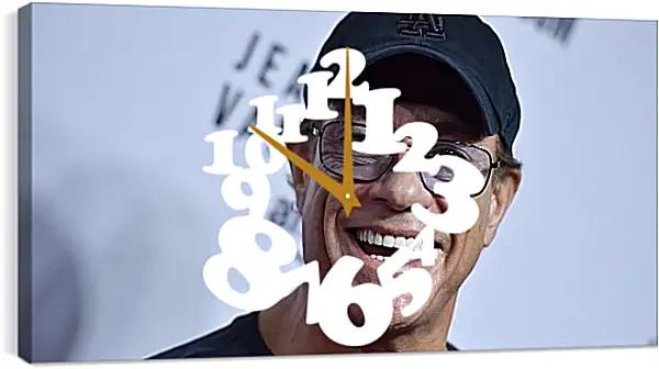 Часы картина - Жан-Клод Ван Дамм. Jean-Claude Van Damme Часы картина - Жан-Клод Ван Дамм. Jean-Claude Van Damme