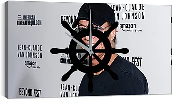 Часы картина - Жан-Клод Ван Дамм. Jean-Claude Van Damme Часы картина - Жан-Клод Ван Дамм. Jean-Claude Van Damme