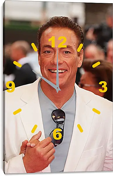 Часы картина - Жан-Клод Ван Дамм. Jean-Claude Van Damme Часы картина - Жан-Клод Ван Дамм. Jean-Claude Van Damme