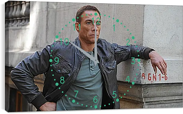 Часы картина - Жан-Клод Ван Дамм. Jean-Claude Van Damme Часы картина - Жан-Клод Ван Дамм. Jean-Claude Van Damme