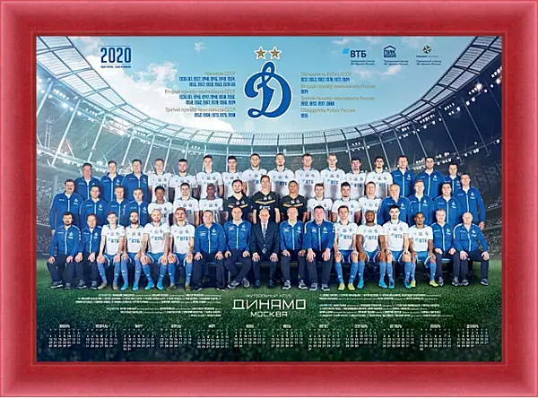 Картина в раме - ФК Динамо Москва. FC Dynamo Moscow Картина в раме - ФК Динамо Москва. FC Dynamo Moscow
