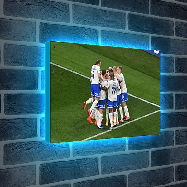 Лайтбокс световая панель - Празднование гола. ФК Динамо Москва. FC Dynamo Moscow Лайтбокс световая панель - Празднование гола. ФК Динамо Москва. FC Dynamo Moscow