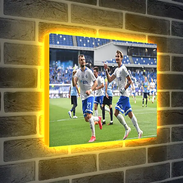 Лайтбокс световая панель - Празднование гола. ФК Динамо Москва. FC Dynamo Moscow Лайтбокс световая панель - Празднование гола. ФК Динамо Москва. FC Dynamo Moscow