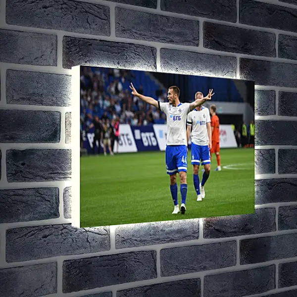 Лайтбокс световая панель - Празднование гола. ФК Динамо Москва. FC Dynamo Moscow Лайтбокс световая панель - Празднование гола. ФК Динамо Москва. FC Dynamo Moscow