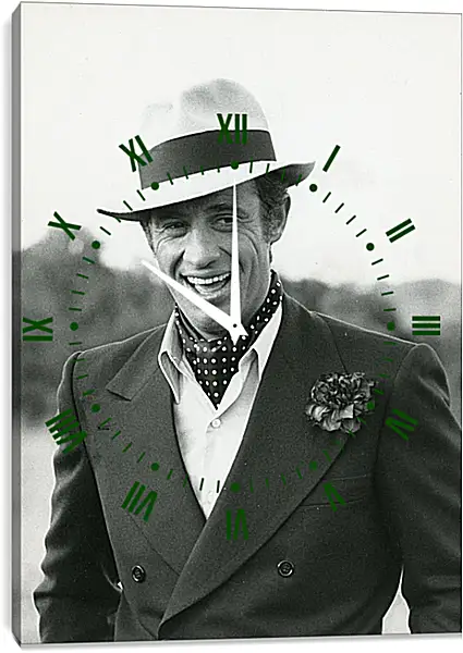 Часы картина - Жан-Поль Бельмондо. Jean-Paul Belmondo Часы картина - Жан-Поль Бельмондо. Jean-Paul Belmondo