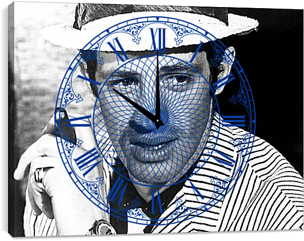Часы картина - Жан-Поль Бельмондо. Jean-Paul Belmondo Часы картина - Жан-Поль Бельмондо. Jean-Paul Belmondo