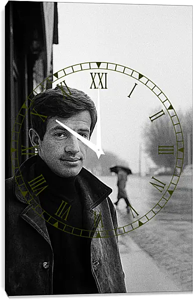 Часы картина - Жан-Поль Бельмондо. Jean-Paul Belmondo Часы картина - Жан-Поль Бельмондо. Jean-Paul Belmondo