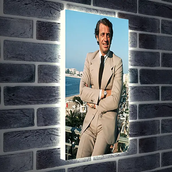 Лайтбокс световая панель - Жан-Поль Бельмондо. Jean-Paul Belmondo Лайтбокс световая панель - Жан-Поль Бельмондо. Jean-Paul Belmondo