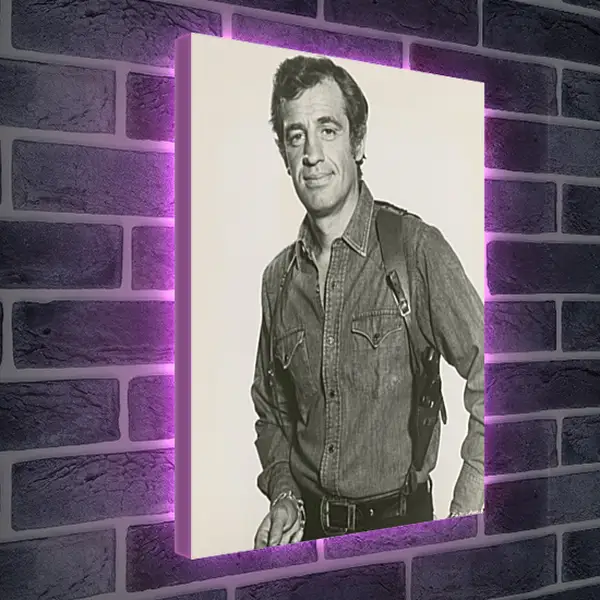 Лайтбокс световая панель - Жан-Поль Бельмондо. Jean-Paul Belmondo Лайтбокс световая панель - Жан-Поль Бельмондо. Jean-Paul Belmondo