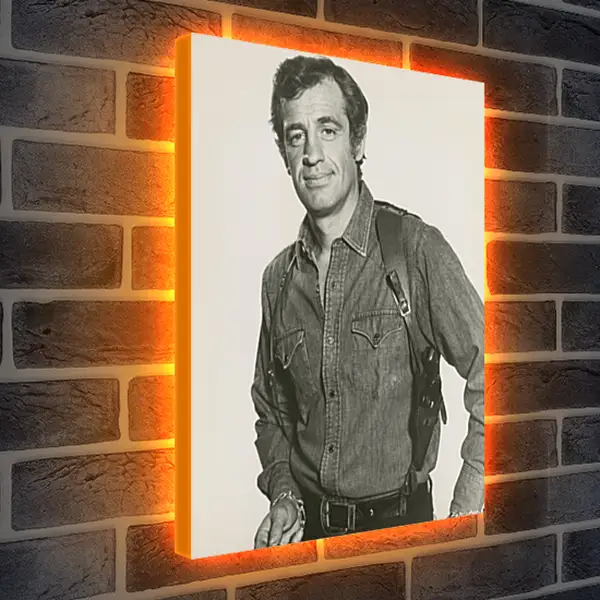 Лайтбокс световая панель - Жан-Поль Бельмондо. Jean-Paul Belmondo Лайтбокс световая панель - Жан-Поль Бельмондо. Jean-Paul Belmondo