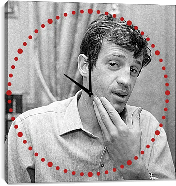 Часы картина - Жан-Поль Бельмондо. Jean-Paul Belmondo Часы картина - Жан-Поль Бельмондо. Jean-Paul Belmondo