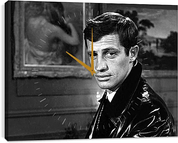 Часы картина - Жан-Поль Бельмондо. Jean-Paul Belmondo Часы картина - Жан-Поль Бельмондо. Jean-Paul Belmondo