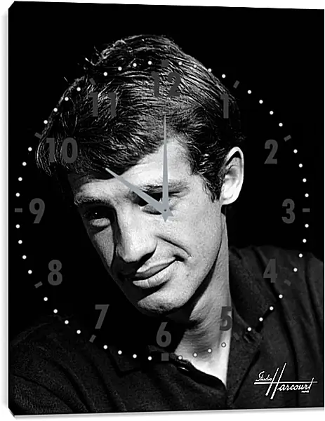 Часы картина - Жан-Поль Бельмондо. Jean-Paul Belmondo Часы картина - Жан-Поль Бельмондо. Jean-Paul Belmondo