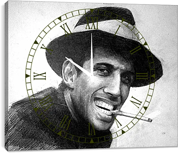 Часы картина - Адриано Челентано. Adriano Celentano Часы картина - Адриано Челентано. Adriano Celentano