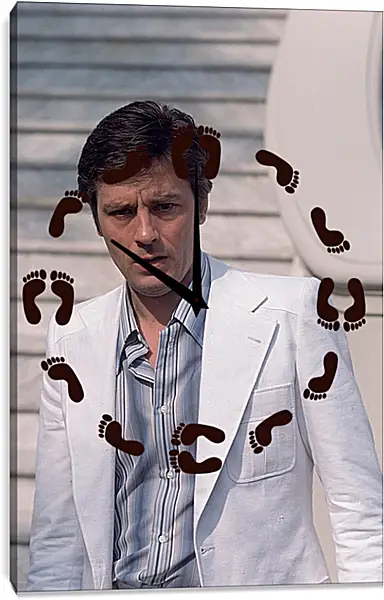 Часы картина - Ален Делон. Alain Delon Часы картина - Ален Делон. Alain Delon