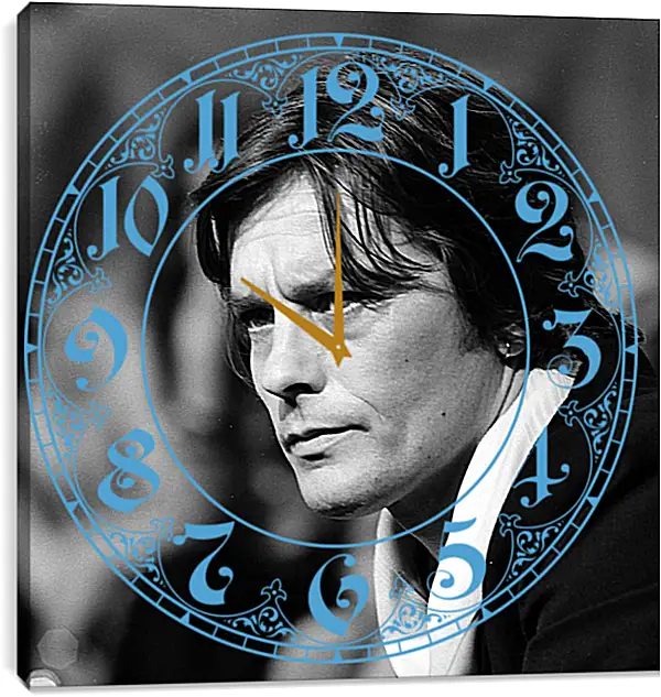 Часы картина - Ален Делон. Alain Delon Часы картина - Ален Делон. Alain Delon