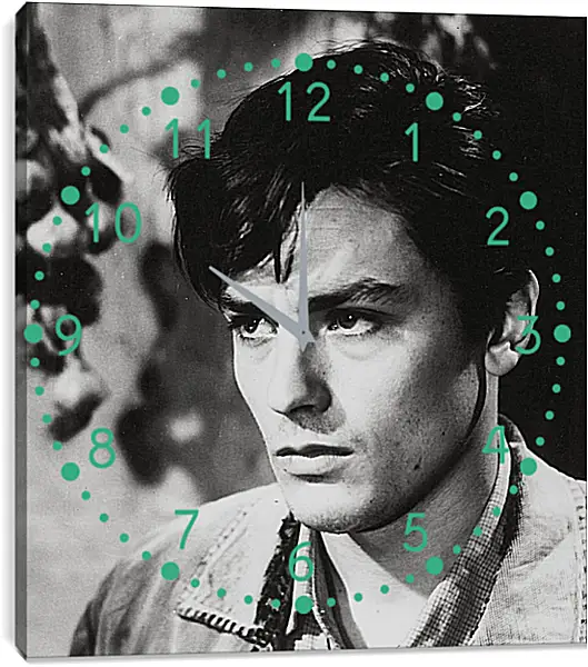 Часы картина - Ален Делон. Alain Delon Часы картина - Ален Делон. Alain Delon