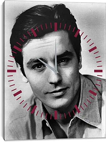 Часы картина - Ален Делон. Alain Delon Часы картина - Ален Делон. Alain Delon
