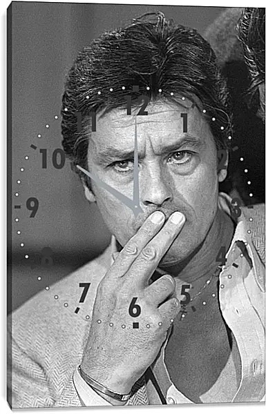 Часы картина - Ален Делон. Alain Delon Часы картина - Ален Делон. Alain Delon
