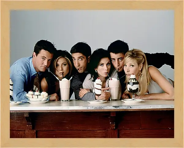 Картина в раме - Друзья. Friends Картина в раме - Друзья. Friends
