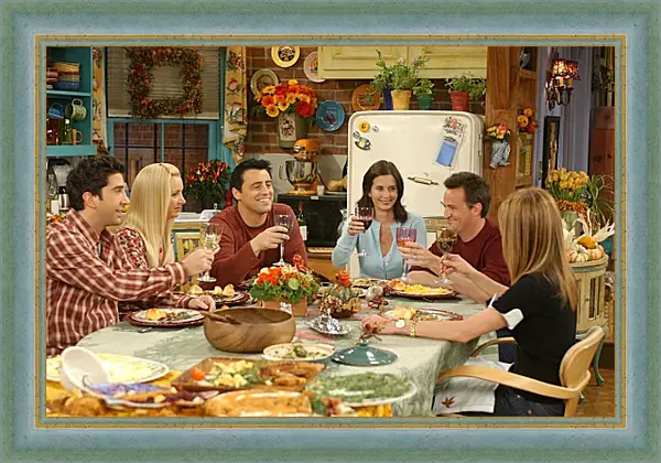 Картина в раме - Друзья. Friends Картина в раме - Друзья. Friends