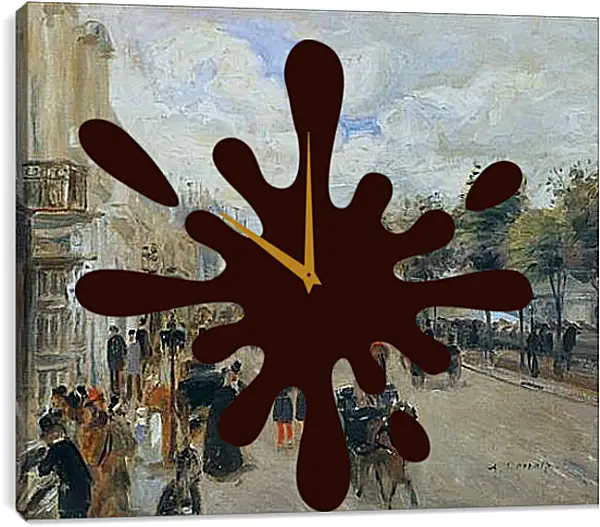Часы картина - Paris, the Quay of Malaquais. Пьер Огюст Ренуар Часы картина - Paris, the Quay of Malaquais. Пьер Огюст Ренуар