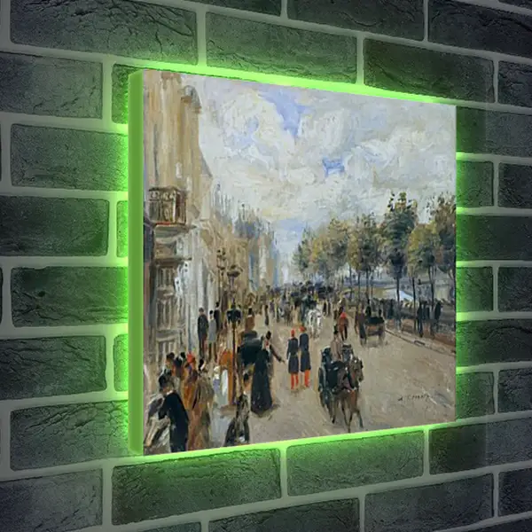 Лайтбокс световая панель - Paris, the Quay of Malaquais. Пьер Огюст Ренуар Лайтбокс световая панель - Paris, the Quay of Malaquais. Пьер Огюст Ренуар